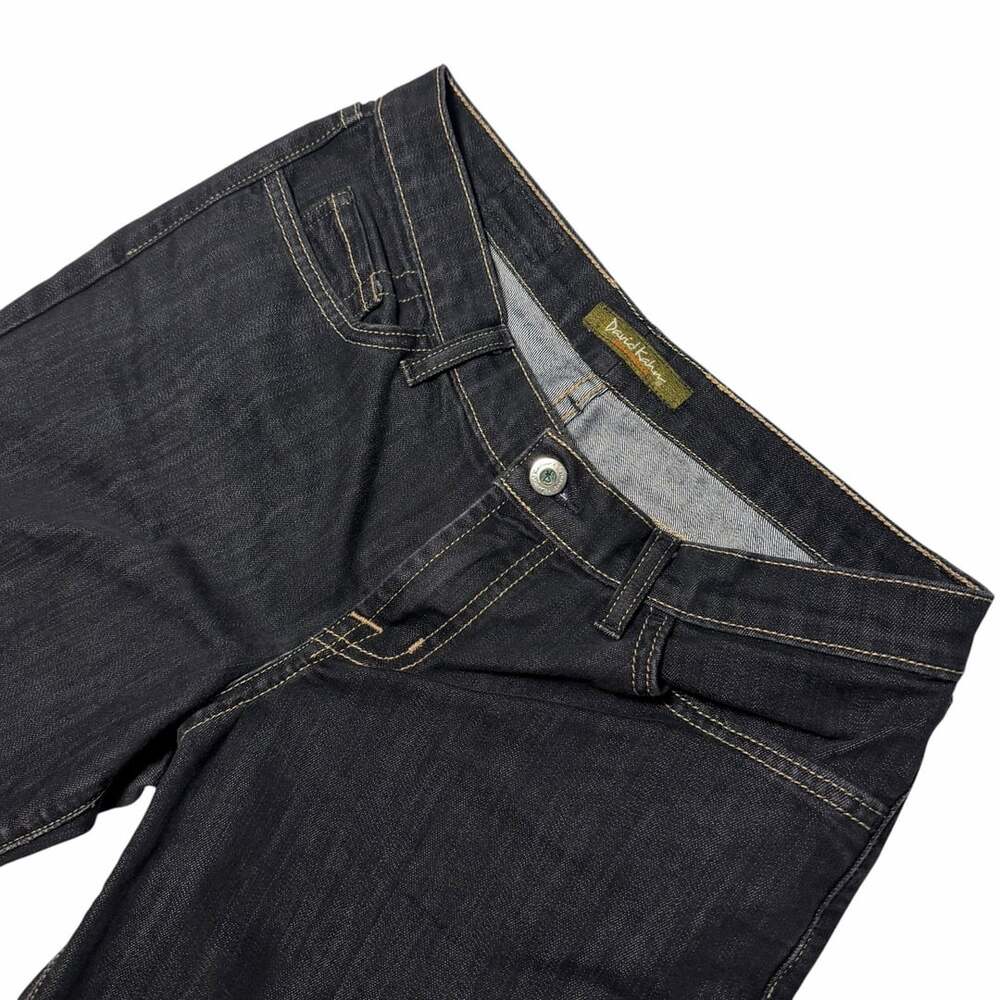 David Kahn Jeanswear Dark Wash Raw Hem Denim Shorts
